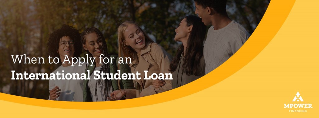 a diverse group of five international college students smiling and laughing together outside