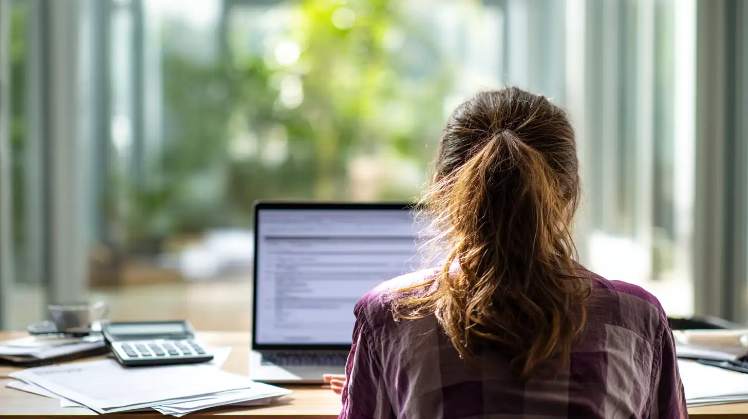 Insert Image alt text hereStudent fills out visa application with documents nearby.