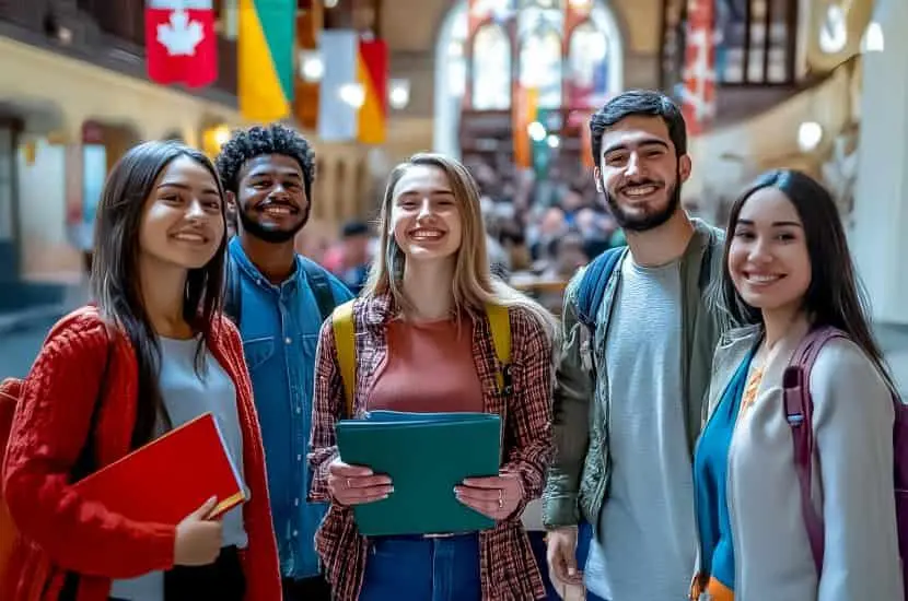 Group of international students in the U.S.