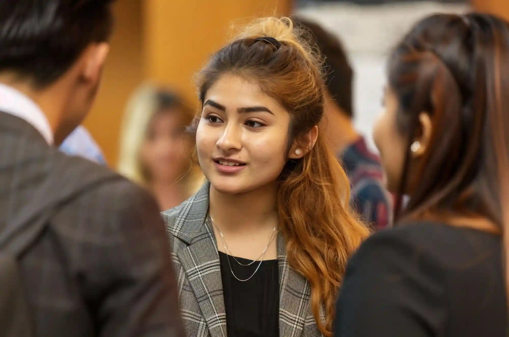 International Nepali students are discussing in a group about the OPT jobs